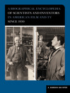 A Biographical Encyclopedia of Scientists and Inventors in American Film and TV since 1930 (eBook)